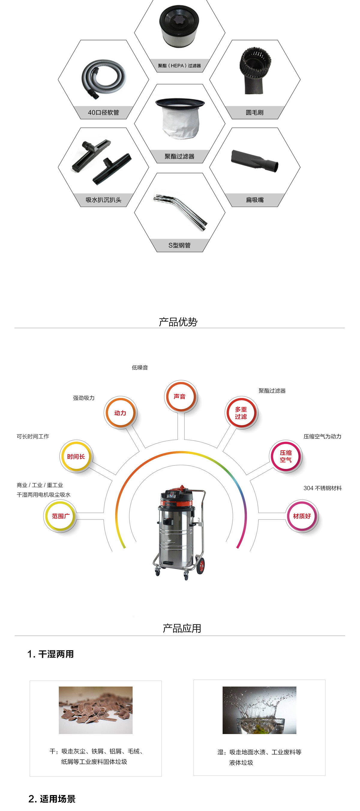 氣動工業(yè)吸塵器廠家